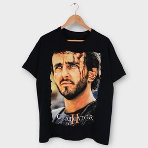 Gladiator II Movie T-Shirt Hot Topic Black Cotton Size Large